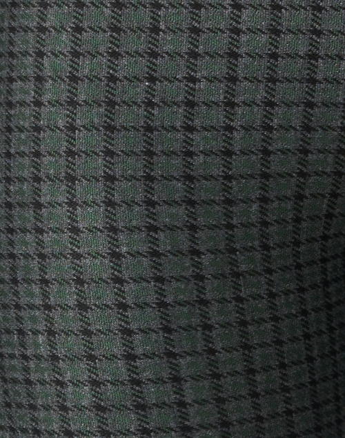 Fabric image - Avenue Montaigne - Leo Green Check Stretch Pull On Pant