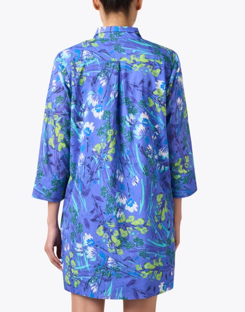 Back image - Jude Connally - Helen Blue Floral Print Dress