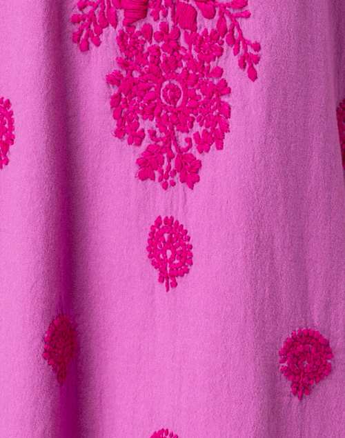 Fabric image - Roller Rabbit - Faith Pink Embroidered Cotton Dress