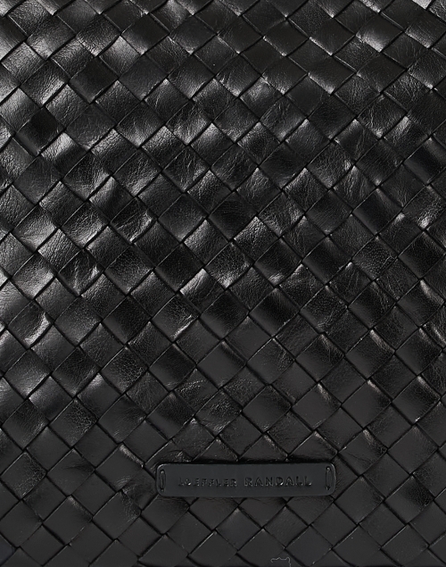 Fabric image - Loeffler Randall - Mallory Black Woven Leather Crossbody Bag 