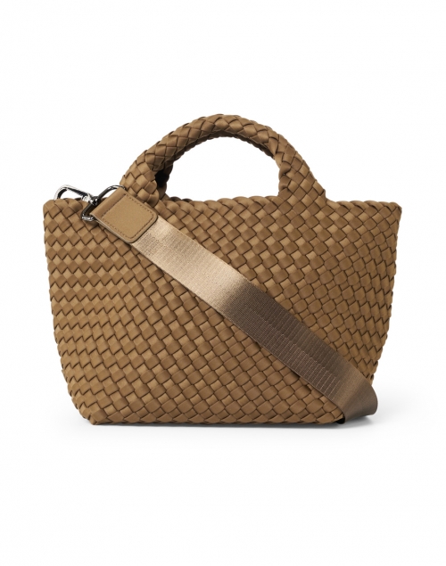 Back image - Naghedi - St. Barths Mini Solid Mink Brown Woven Handbag