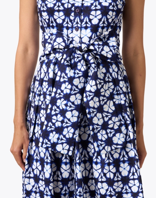 Extra_1 image - Samantha Sung - Audrey Blue and White Shibori Print Dress