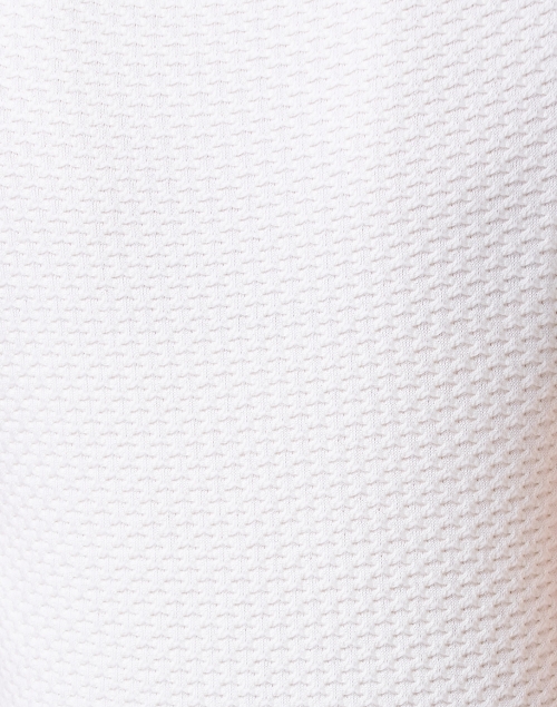 Fabric image - Tara Jarmon - Peggy White Textured Knit Top 