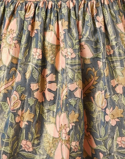 Fabric image - Juliet Dunn - Multi Print Cotton Lamé Dress