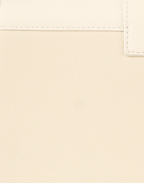 Fabric image - Strathberry - Mini Crescent Cream Leather Shoulder Bag