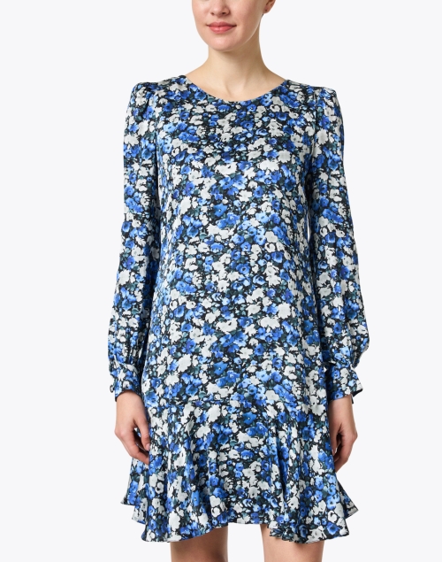 Front image - Jane - Peony Blue Print Dress