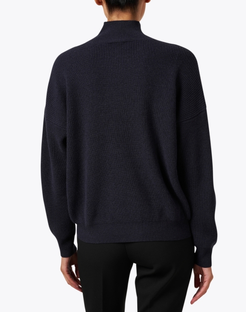 Back image - Peserico - Navy Wool Silk Sweater