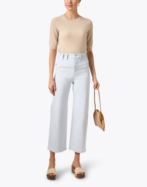 Grant Light Blue Denim Wide Leg Pant