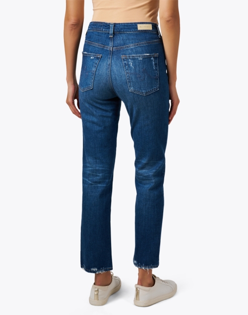 Back image - AG Jeans - Saige Blue Straight Leg Jean