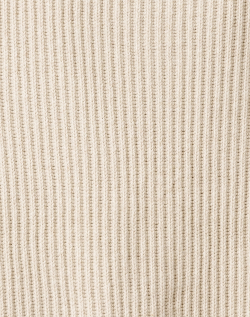 Fabric image - White + Warren - Ivory Quarter Zip Sweater