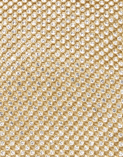 Fabric image - Loeffler Randall - Doreen Gold Diamante Mesh Clutch
