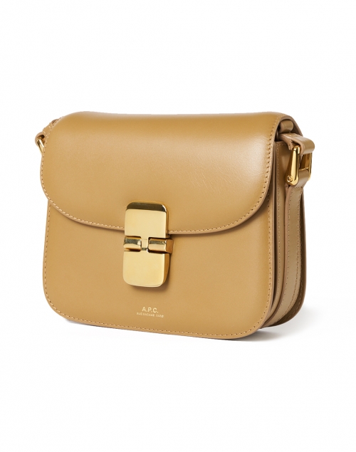 Front image - A.P.C. - Grace Sand Leather Crossbody Bag