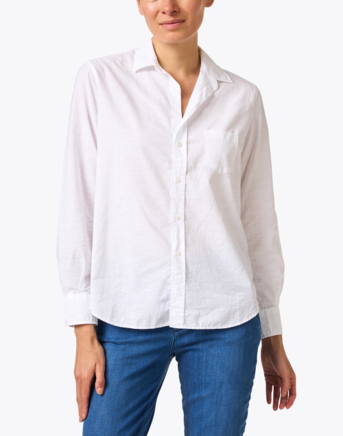 Front image - Frank & Eileen - Eileen White Cotton Shirt