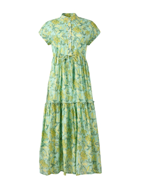Product image - Ro's Garden - Mumi Green Floral Print Cotton Dress
