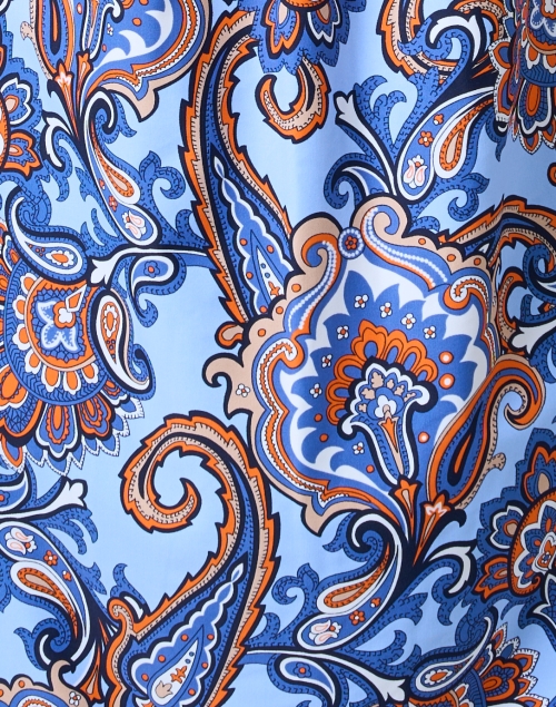 Fabric image - Jude Connally - Ella Blue Paisley Print Dress
