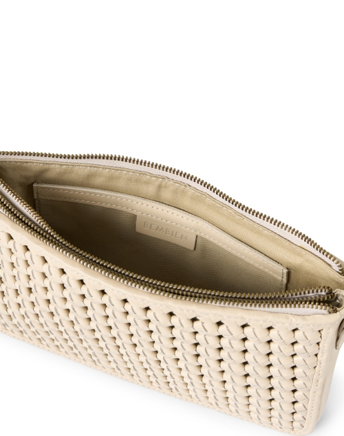 Back image - Bembien - Nora Cream Leather Crossbody Bag