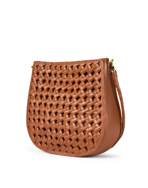 Front image - Bembien - Alba Brown Leather Saddle Bag