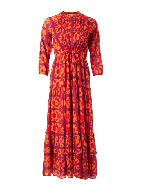 Banjanan - Bazaar Pink and Orange Shibori Cotton Voile Dress