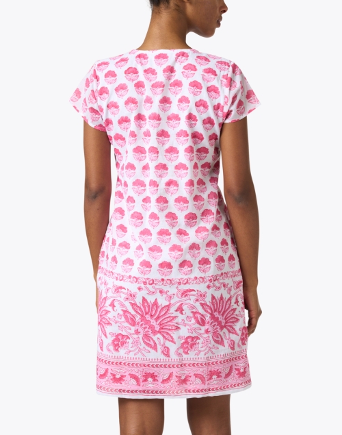 Back image - Bella Tu - Posy Pink and White Floral Dress