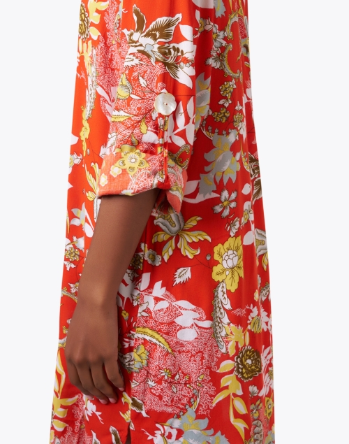 Extra_1 image - Walker & Wade - Orange Floral Print Dress