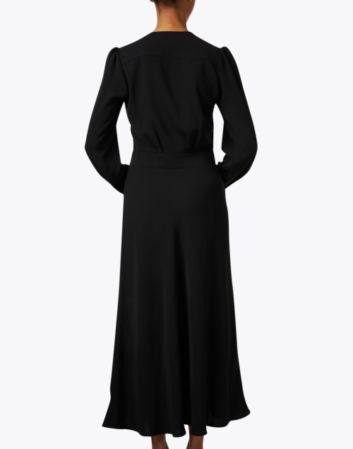 Back image - Ines de la Fressange - Ariel Black Tie Neck Dress