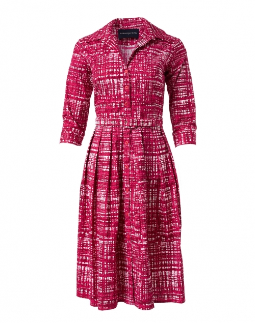 Samantha Sung - Audrey Pink Printed Stretch Cotton Dress