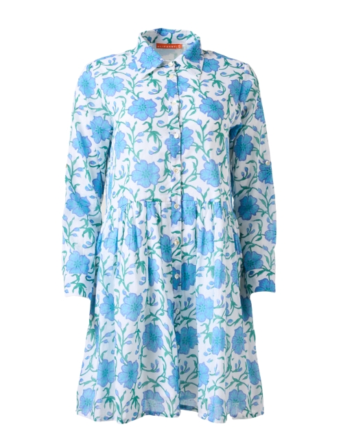 Product image - Oliphant - Poppy Blue Floral Shirt Dress