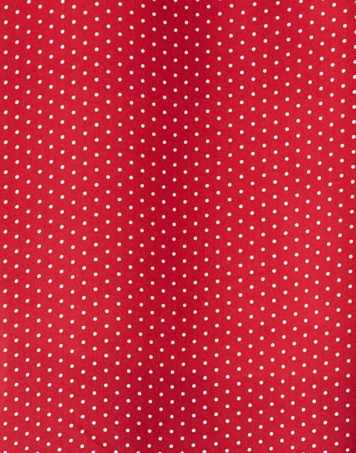 Fabric image - Max Mara Studio - Alan Red Dot Print Silk Blouse