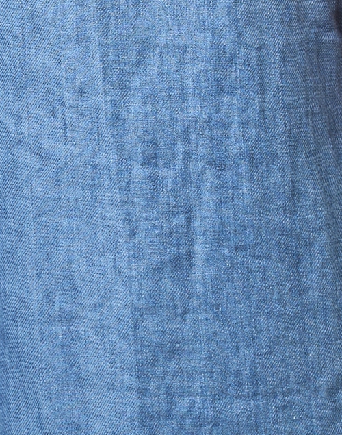 Fabric image - CP Shades - Tess Blue Linen Wide Leg Pant