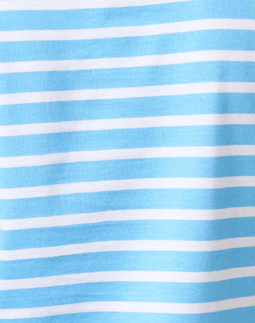 Fabric image - Saint James - Etrille Blue and White Striped Cotton Tee