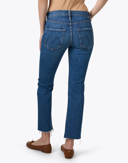 Back image - Mother - The Rider Blue Straight Leg Jean