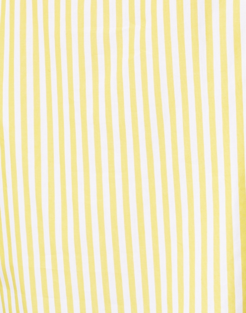 Fabric image - Ines de la Fressange - Maureen Yellow Striped Cotton Shirt