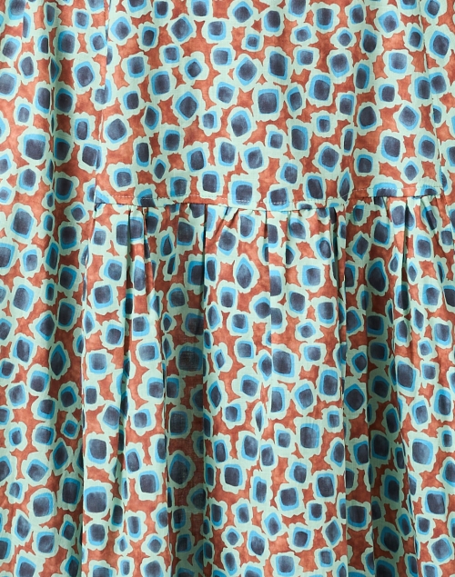 Fabric image - Odeeh - Blue and Orange Multi Print Dress