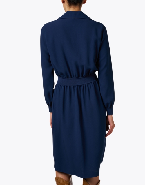 Back image - Lafayette 148 New York - Blue Polo Dress