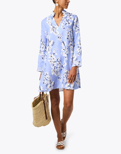 Look image - Sail to Sable - Blue and White Print Tunic Dress