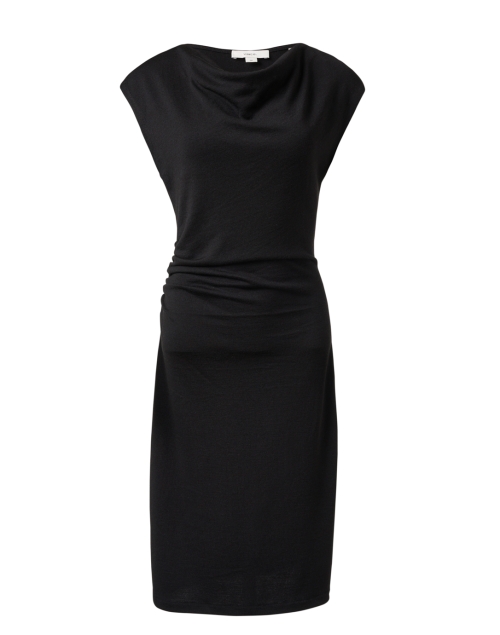 Product image - Vince - Black Cowl Neck Ruched Dress
