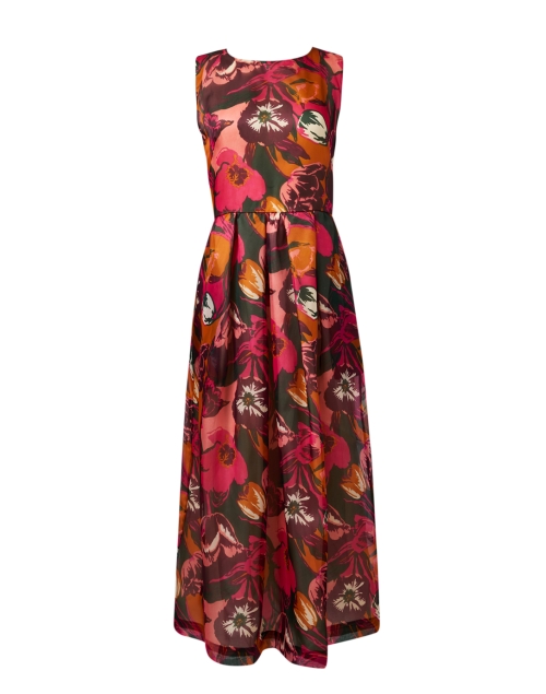 Product image - Sara Roka - Riah Red Multi Floral Silk Dress