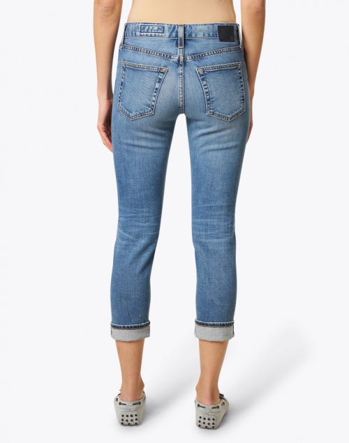 Back image - AG Jeans - Relaxed Fit Slim Blue Cropped Jean