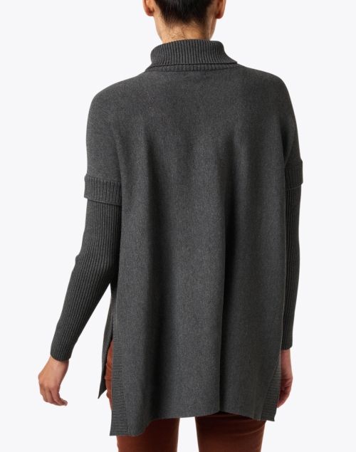 Back image - J'Envie - Grey Turtleneck Swing Sweater
