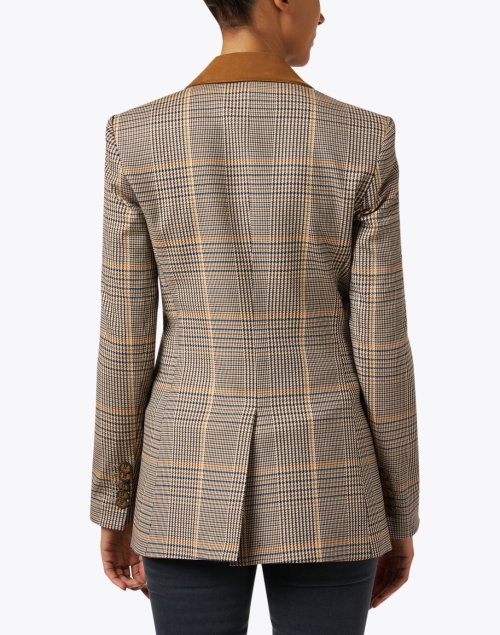 Back image - Veronica Beard - Elvana Multi Plaid Double Breasted Dickey Jacket