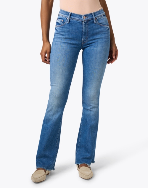 Front image - Mother - The Weekender Stretch Fray Flare Jean