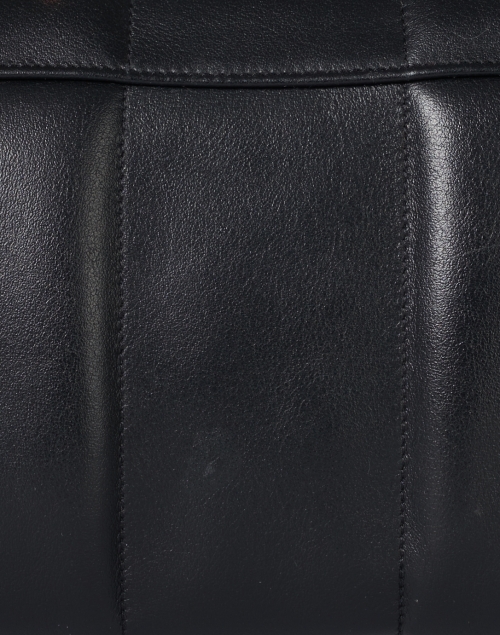 Fabric image - DeMellier - Mini Alexandria Black Smooth Leather Crossbody Bag