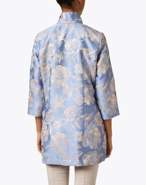 Back image - Connie Roberson - Rita Periwinkle Blue Floral Jacket