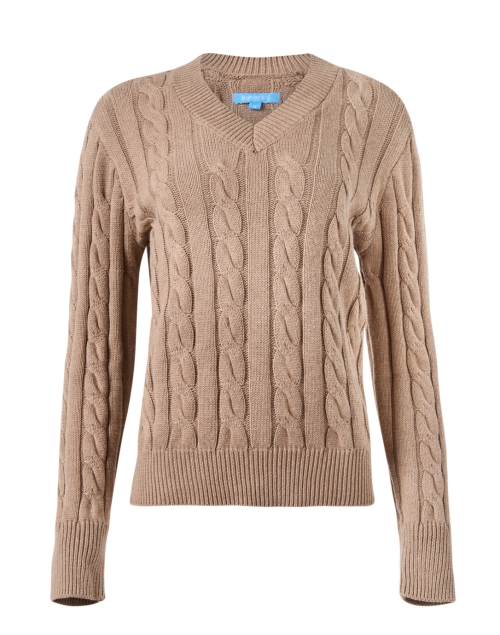 Monaco Beige Cotton Cashmere Sweater