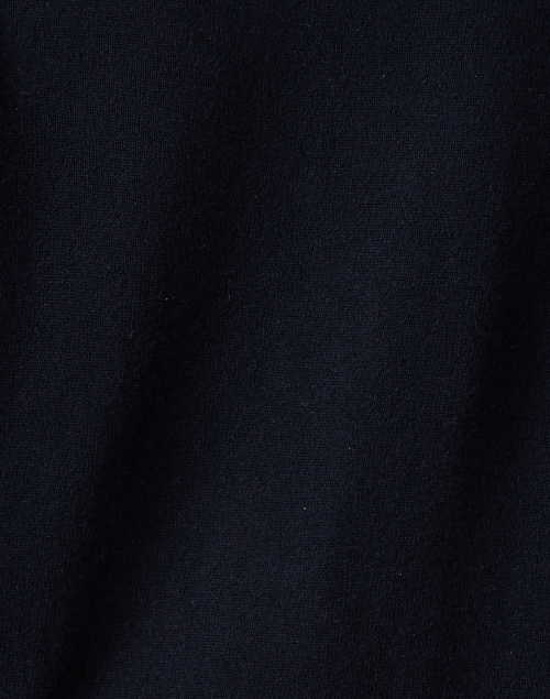 Fabric image - Allude - Navy Wool Cashmere Polo Sweater 