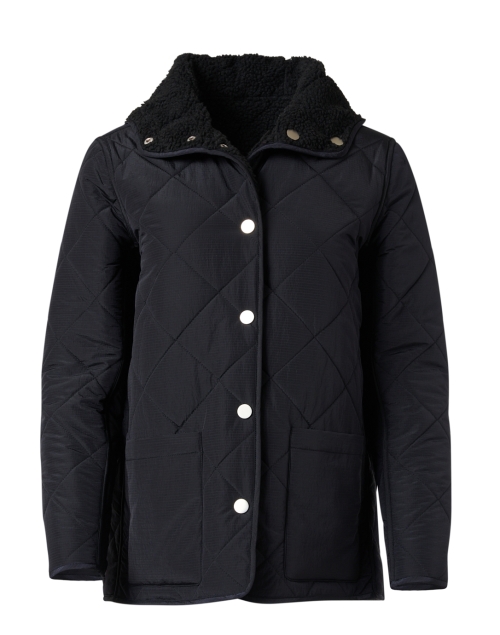 Product image - Jane Post - Black Reversible Quilted Teddy Coat