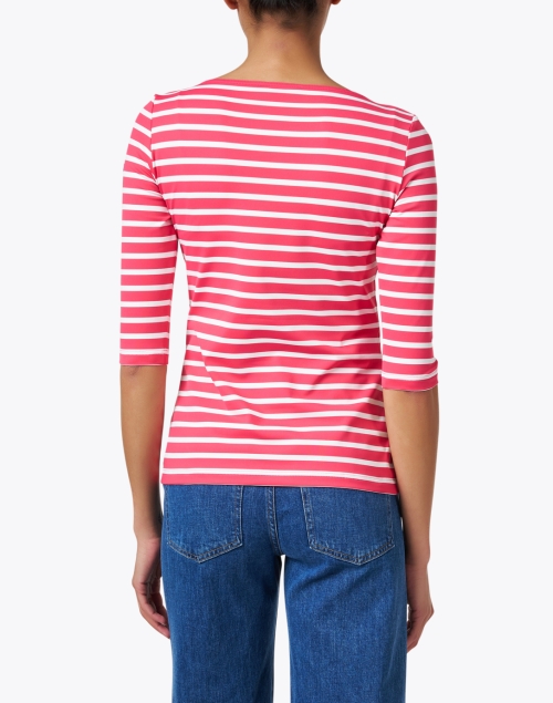 Back image - Saint James - Garde Red and White Striped Jersey Top
