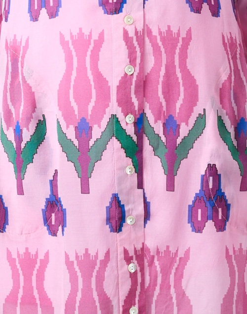 Fabric image - Oliphant - Sumba Pink Printed Shirt Dress