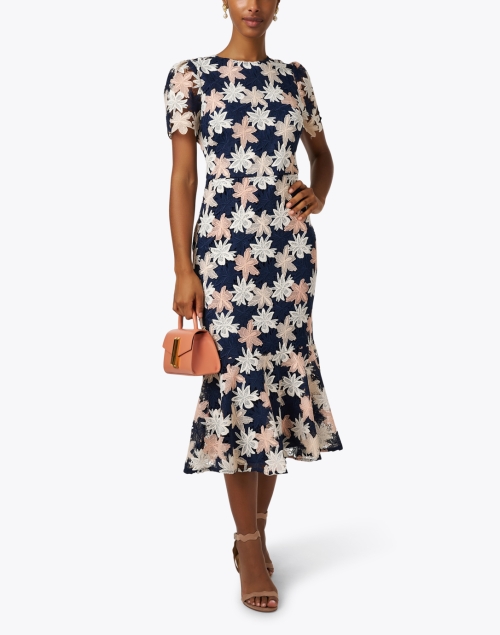 Thompson Navy Floral Lace Dress