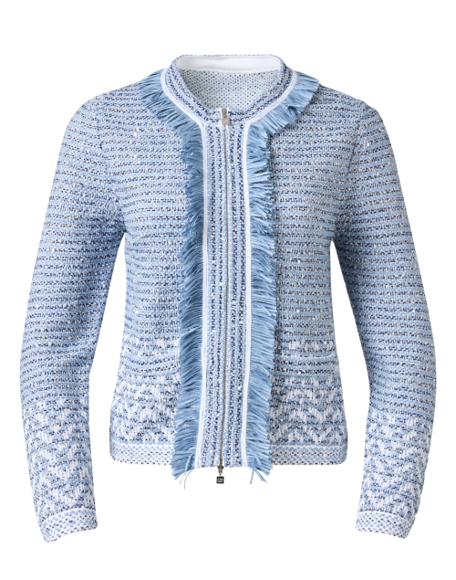 Product image - D.Exterior - Blue Metallic Tweed Jacket